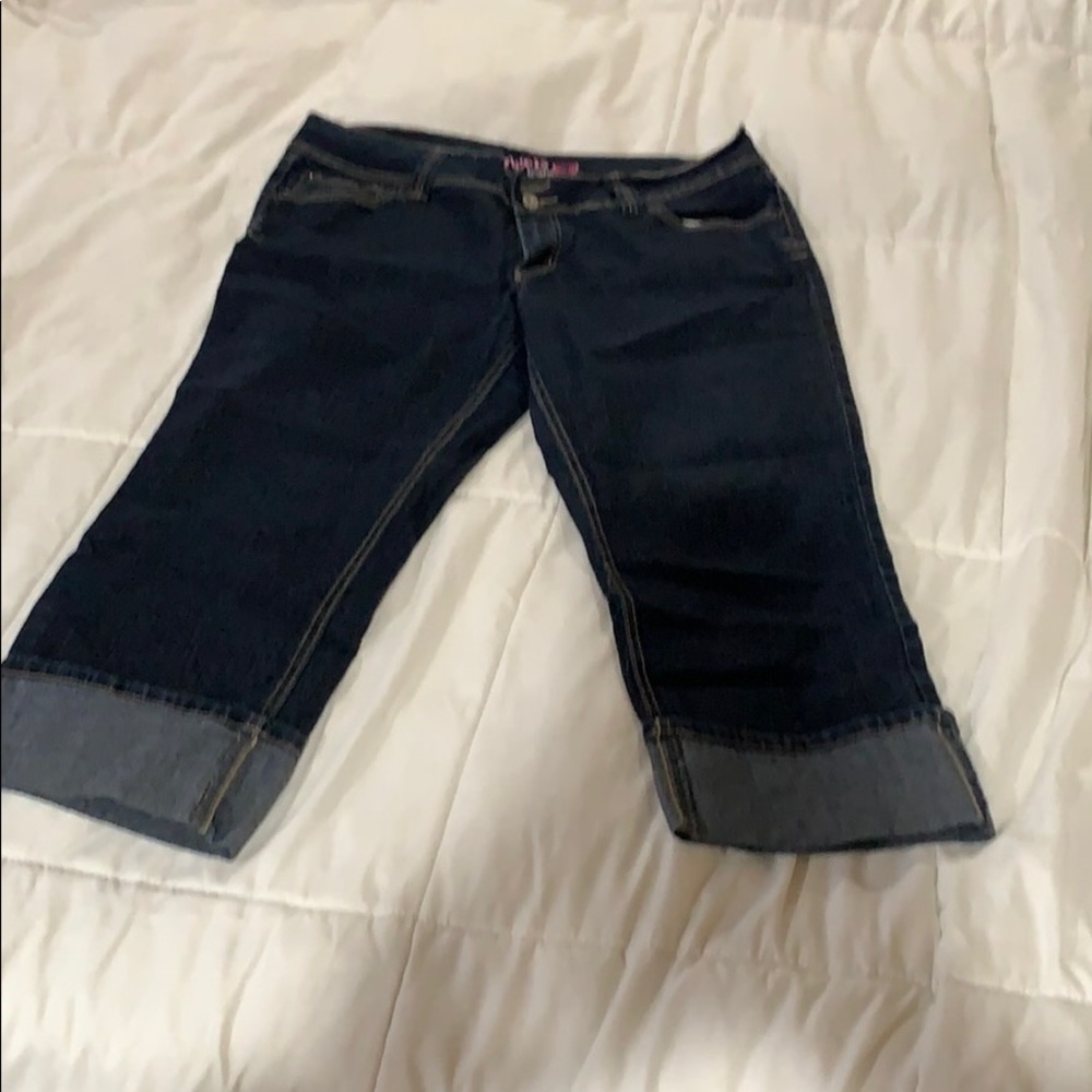 Capri jeans big cuff